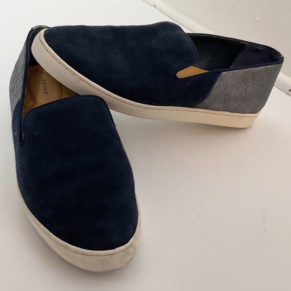 Birdies The Swift Slip On Sneakers | Suede | Night Sky Blue | Size 8.5 - Picture 3 of 13